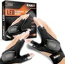 RAK LED Flashlight Gloves with AAA Batteries - Gadget Tool for Men, DIY Handyman, Father/Dad, Husband, Boyfriend, Him, Women