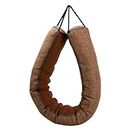 Bezavea Heavy Door Draught Excluder Cushion 92cm, Weighted Under Door Draft Stopper Brown, Wind Stopper for Bottom of Windows Door, Door Wind Stopper Decorative for Reduce Noise Draught Dust- Washable