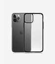 PanzerGlass™ ClearCase™ Apple iPhone 11 Pro - Black Edition (0222), Slim Fashionable Design, Tempered Anti-Aging Glass Back, Enhance Protection