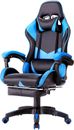 PU Leather Ergonomic Gaming Chair with Footrest Computer Racing Chair Reclining 