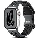 Gulemfy Strap Compatible with Apple Watch Straps 44mm 42mm 45mm 49mm 41mm 40mm 38mm,Breathable Silicone Sport Band Replacement for iWatch Series Ultra 8/7/6/5/4/3/SE Men Women