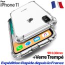 Antichoc Bumper Coque + Verre iPhone 11 Pro MAX XS XR / Silicone Case Protection