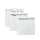 Funny Sticky Note 3pcs Novelty Memo Pads Sticky Note Funny Office Supplies Office Desk Accessory Gifts for Friends Co-Workers Boss (Choose)