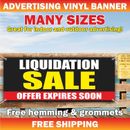 LIQUIDATION SALE OFFER EXPIRES SOON Advertising Banner Vinyl Mesh Sign Discount