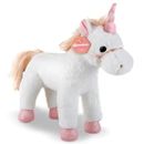 FAO Schwarz Sparklers Toy Plush Glitter Unicorn 12-inch white pink 0+ NEW 9580