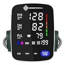 Origin Medical Digital Blood Pressure Monitor with Large Colour Screen, Fast and Accurate Measurements, Universal Arm Cuff, Carry Case and Batteries Included