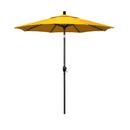 Paraguas California Market 7,5' con protección UV resistente al agua amarillo