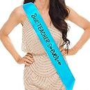 Hubops Best Teacher Ever sash for Men & Women. Great for Work Party, Events, Party Supplies, Gifts, Favors, Happy Teacher Day & Decorations. (Blue)