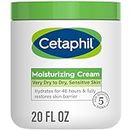 Cetaphil Body Moisturizer, Hydrating Moisturizing Cream for Dry to Very Dry, Sensitive Skin, NEW 20 oz, Fragrance Free, Non-Comedogenic, Non-Greasy (Packaging May Vary)