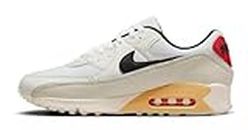 Nike Mens Air Max 90 Running Shoes, White/Light Bone/Sesame/Black, 8.5