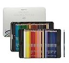 Amazon Basics - Premium Colored Pencils, Soft Core, 48 Count (Pack of 1), Multicolor
