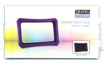 Travel Time Bumper Tablet Case Fits RCA 7" Tablets PURPLE Food-Grade Silicone