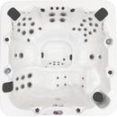 American Spas 6-Person 56-Jet Acrylic Square Hot Tub w/ Ozonator & Built-In Speaker in Smoke Acrylic in Gray/White | 36 H x 84 W x 84 D in | Wayfair