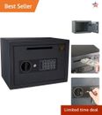 Drop Safe - Digital Safe for Home or Business - Compact Steel Money Security Box