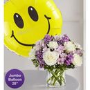 1-800-Flowers Flower Delivery Lovely Lavender Medley W/ Jumbo Smile Balloon Large