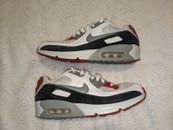 Nike Air Max 90 Photon Dust/Grey/Red, Trainers, Shoes, Size 4.5y