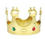 A.R. INNOVATIONS PRIVATE LIMITED|Happy Birthday decoration various coloring stone golden discount men king crowns tiara | pack of 1