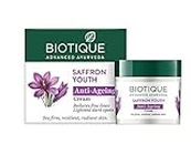 Biotique Bio Saffron Dew Youthful Moisturizer Cream | Protects Skin Cells | Prevents Ageing And Retains Youthful Glow | 100% Botanical Extracts | Suitable For All Skin Types | 50G