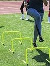 bharat Agility Speed Training and Practice Hurdle for Track and Fields 12 inch 4 pcs