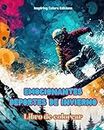 Emocionantes deportes de invierno - Libro de colorear - Escenas creativas de deportes invernales para relajarse: Increíbles diseños deportivos para promover una vida sana durante el invierno