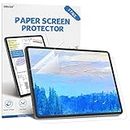 XIRON 2 Stück Papier Schutzfolie für iPad Pro 12,9", Papier Folie Blendfreiem zum Zeichnen, Matte Papierfolie Schutzfolie Displayschutz Schreibe wie auf Papier