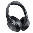 CrossBeats Roar 2.0 Hybrid ANC Headphones, Bluetooth Wireless Over Ear Headphones 40db Active Noise Cancelling, 85hours Playtime, Fast Charge, Ambient Sound Mode,47mm Driver, Built-in Equalizer Black