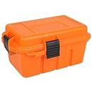 Prothens Ammunition Box Ammo Storage Case Water Resistant Ammo Can Stackable and Lockable Heavy-Duty Ammo Storage Box for Hunting and Shooting-Orange 9.84"*6.69"*4.92"