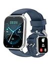 RUIMEN Smartwatch Uomo Chiamate Bluetooth Orologio Sportive Contapassi Android iOS Compatibile Fitness Tracker Cardiofrequenzimetro da polso Saturimetro Impermeabile IP68 Notifiche Whatsapp Blu