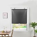 KANISYA Temporary Portable Window Cover, Portable Window Blackout Blind Curtain Lightweight Cover Curtain Roller Sunshade Heat Insulation Sunscreen Net Suction Cup for Kitchen, Bedroom, Car, Balcony