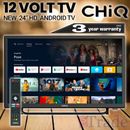 CHIQ 24" LED ANDROID Smart TV WiFi Bluetooth Netflix - *12v Caravan Compatible