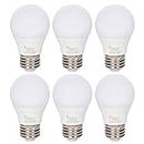 Simba Lighting LED A15 Refrigerator Light Bulbs (6-Pack) 4W 40W Replacement Small for Appliances, Freezers, Ceiling Fans, 120V, E26 Standard Medium Base, Frosted Cover, Not Dimmable, 5000K Daylight