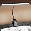 Glocusent 57 LED Super Bright Music Stand Light, Eye Caring Clip-on Piano Light, 3 Color & 5 Brightness, USB-C Rechargeable, Long Lasting up to 140 Hrs, Perfect for The Piano, Sheet Music, Guitar
