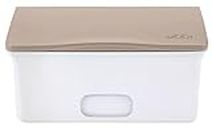 Ubbi Baby Wipes Dispenser with Weighted Plate and Secure Seal, Nursery and Baby Registry Essential to Keep Wipes Fresh, Taupe