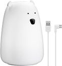 goobay 61647 LED Night Light Polar Bear/Suitable as a Sleep Aid, Nursing Light and Children's Room Decoration/Lights up in Warm White Light 7 Colour Changing and 3 Light Mo