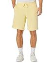 adidas Essentials 3-Stripes Fleece Shorts Almost Yellow/White MD 10