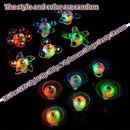 12/24pcs Led Light Up Fidget Spinners Rings Party Favors Christmas Halloween Gifts Prizes Box Toys Birthday Gifts Goodie Bag Stuffers Glow In The Dark Party Supplies Treasure For Classroom Easter Gift