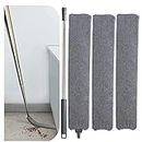 Camidy Retractable Gap Dust Cleaner Cleaning Tools with 3 Reusable Microfiber Cloth Covers and Extension Pole for Cleaning Under Appliances Furniture Couch Fridge