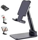 Adjustable Cell Phone Desk Holder Stand Foldable Compatible for Smartphone iPhone 12 11 Pro Max SE XS XR 8 Plus 6 7, Samsung Galaxy S20 S10 S9 S8 Note 9 8 S7 S6, Google Pixel 4 XL, LG V40 V30 G7