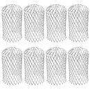 8 Pack Aluminum Gutter Guards Expandable Filter Strainer Metal Gutter Guards Leaf Strainer Gutter Sieve Down Pipe Covers Protection Easy Install Moss, Muck, Mud & Debris Guard, from 2 to 4 inches