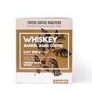 Toffee Coffee Roasters | Easy Brew (Hot Brew) Coffee | Single Malt Whiskey Barrel Aged Grounded Coffee | Pack of 8 Sachets | No Equipment Required | Medium Dark Roast |Notes: Fine Malt & Green Apple