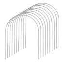 FMOACEN 10 PCS Croquet Wickets Replacement Croquet Metal Croquet Hoops Arched Wickets Rplacement Galvanized for Family Lawn Backyard Outdoor Game 9 * 7.8inch