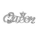 Yolev Queen Crown Brooch Pins for Women Girls Party Fashion Bling Luxury Fashion Rhinestone Crystal Lapel Pin Sweater Shawl Clip Accessories For Dress Clothing (silver)
