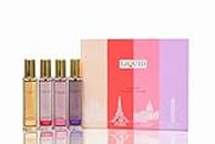 LIQUID Luxury Pack of 4 Perfume Gift Set | Unisex Combo Eau De Parfum - 25ML Each, Long Lasting Fragrance, A Premium Smell for Men & Women with Milan/Paris/Austrin/Oslo | Blend of Floral (4 x 25ML)