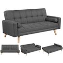Fabric Sofa Bed 3 Seater Click Clack Living Room Recliner Couch Sofa Home