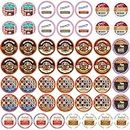 Perfect Samplers Flavored Coffee Variety Sampler Pack, Assorted Flavors in Single Serve Pods for Keurig K-Cup Machines, 50 Count