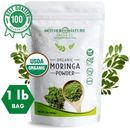 100% Organic Moringa Oleifera Leaf Powder from India. Vegan Superfood. 1lb.