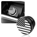 Cigarette Lighter Cover with Rubber Ring,Dustproof Cigarette Lighter Plug Cover for Car Decor,Universal Eject Button Cigarette Lighter Car Interior Accessories for Truck Car SUV (US Flag/Black)