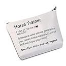 JXGZSO Horse Trainer Gift Horse Trainer Definition Cosmetic Bag Horse Makeup Bags For Women (Horse Trainer Bag)