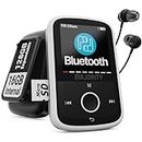 Bluetooth MP3 Music Player with Sports Clip | Included Wired Earphones | 16GB Internal Memory, Expandable by 128GB | HD Colour Screen, 34 Hours Battery Life | SD and USB-C | MAJORITY MP3 GO Player
