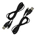 2-Pack New 3DS New 2DS DSi Charging Cable Power USB Charger Cord Compatible with Nintendo New 3DS/3DS,New 3DS XL/3DS XL,New 2DS/2DS XL/2DS/DSi/DSi XL,New 2DS XL Ndsi (Black)